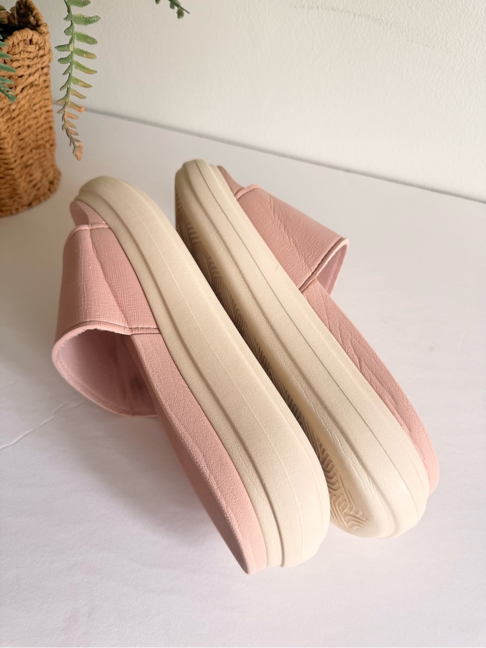 Reef Pink Platform Slide Sandals - Picture 6 of 9